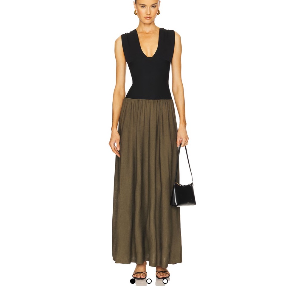 Deep V Corset Maxi